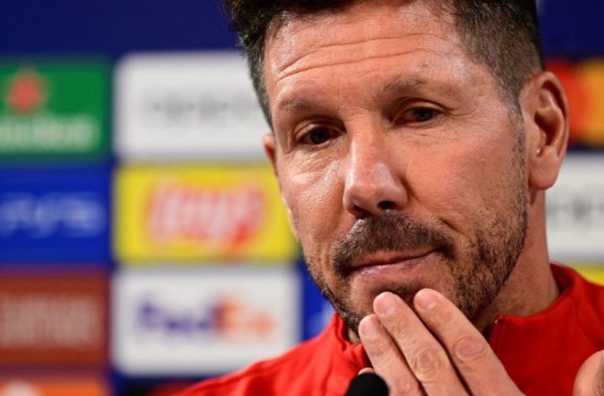 Diego Simeone reacts to Atlético Madrid’s victory over Barcelona