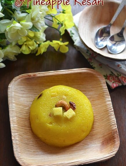 Pineapple Kesari Recipe – Sharmis&hellip;