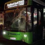 Suspects on the run as Gold Coast bus crashes after being pelted with rocks