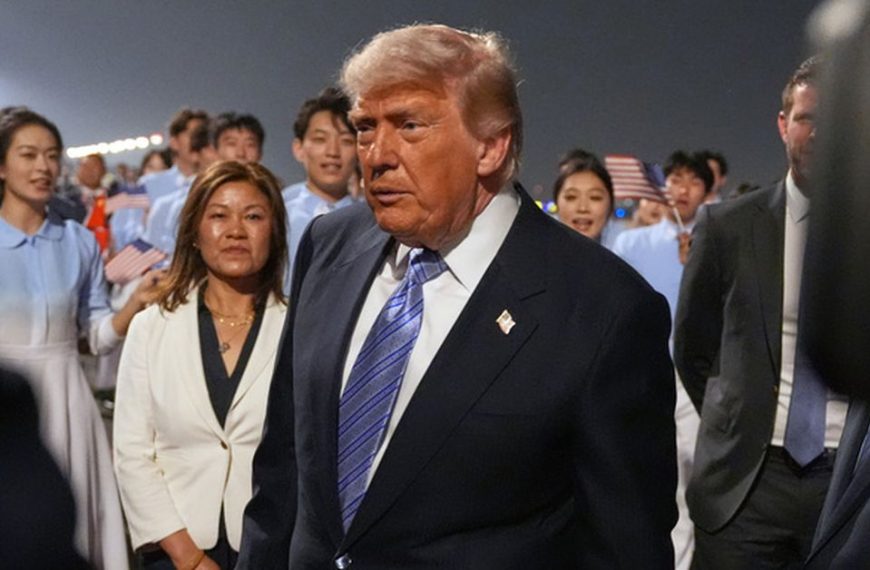 US president lands in Beijing ahead of talks with Chinese President Xi Jinping