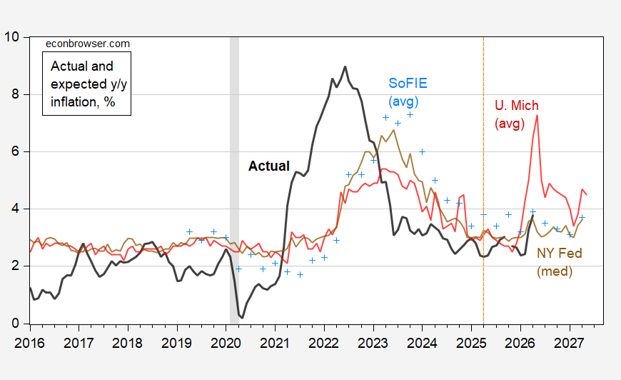 NY Fed, SoFIE Predicted April Y/Y Inflation