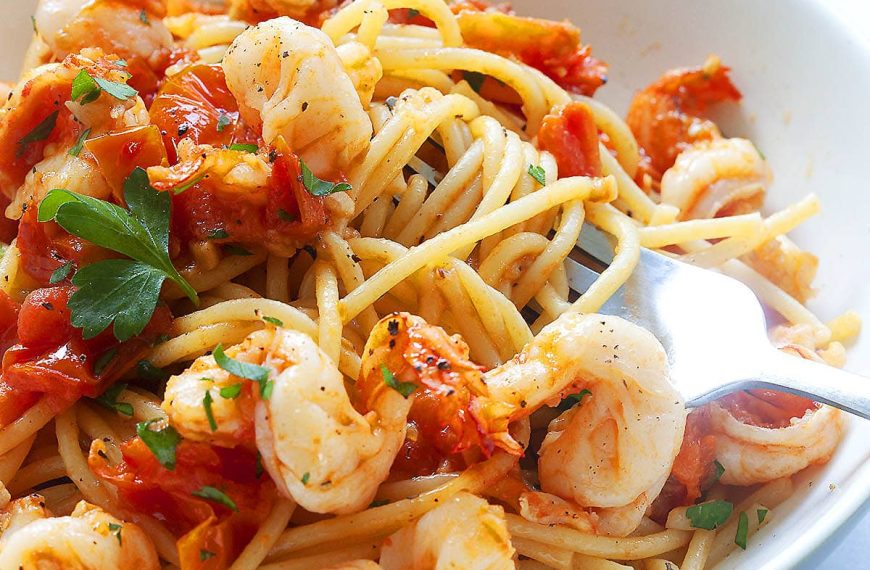 Italian Shrimp Pasta – Rasa Malaysia