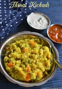Foxtail Millet Kichadi | Thinai Kichadi Recipe