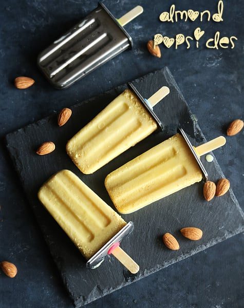 Badam Popsicle Recipe | ALmond Popsicle Recipe