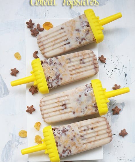Breakfast Cereal Popsicles Recipe – Sharmis Passions