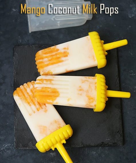 Mango Coconut Milk Popsicle Recipe