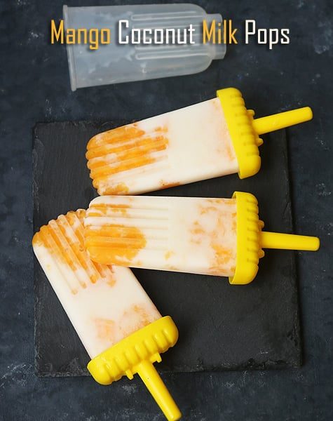 Mango Coconut Milk Popsicle Recipe
