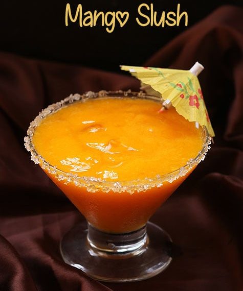 Mango Slush Recipe – Sharmis Passions
