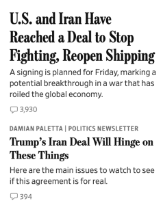 Iran War: Iran and US Announce Signing of&hellip;