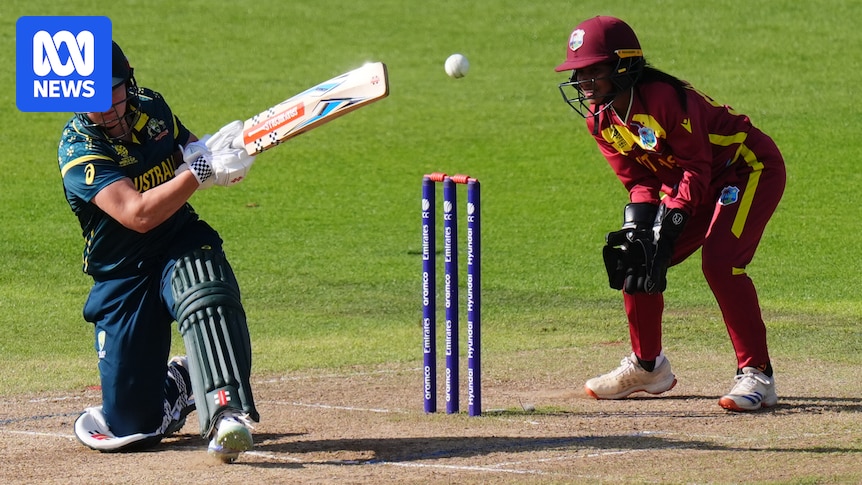 Australia records six-wicket win over West Indies in…