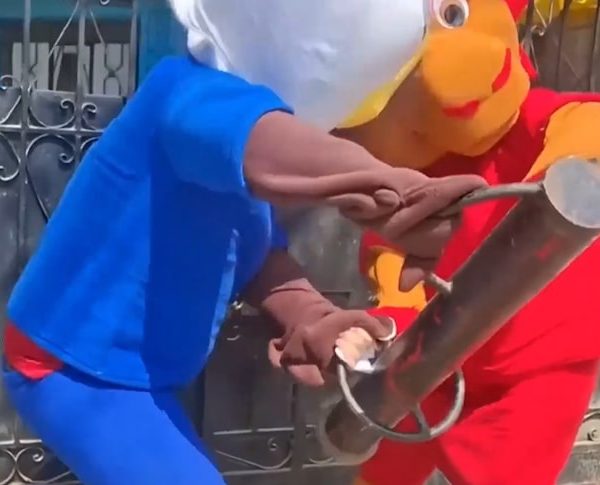 Peruvian police dress as World Cup mascots to&hellip;