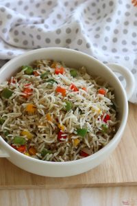 Capsicum Rice Recipe | Capsicum Pulao Recipe