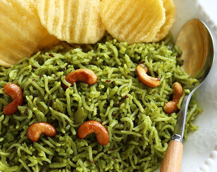 Pudina Rice Recipe | Mint Pulao Recipe