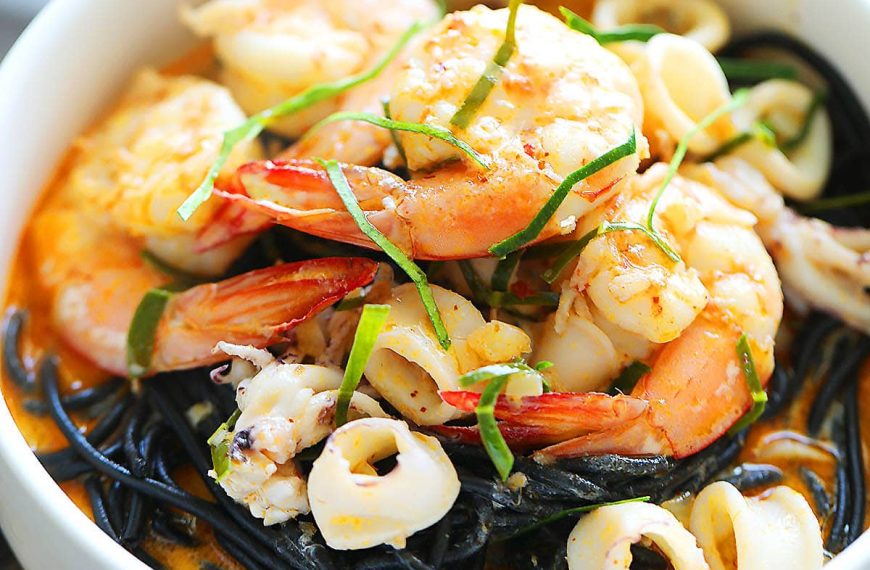 Seafood Squid Ink Pasta – Rasa Malaysia