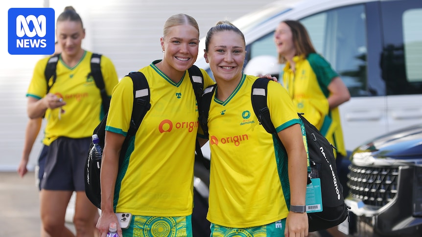The sledge between Diamonds teammates that helped break the ice after Super Netball Grand Final