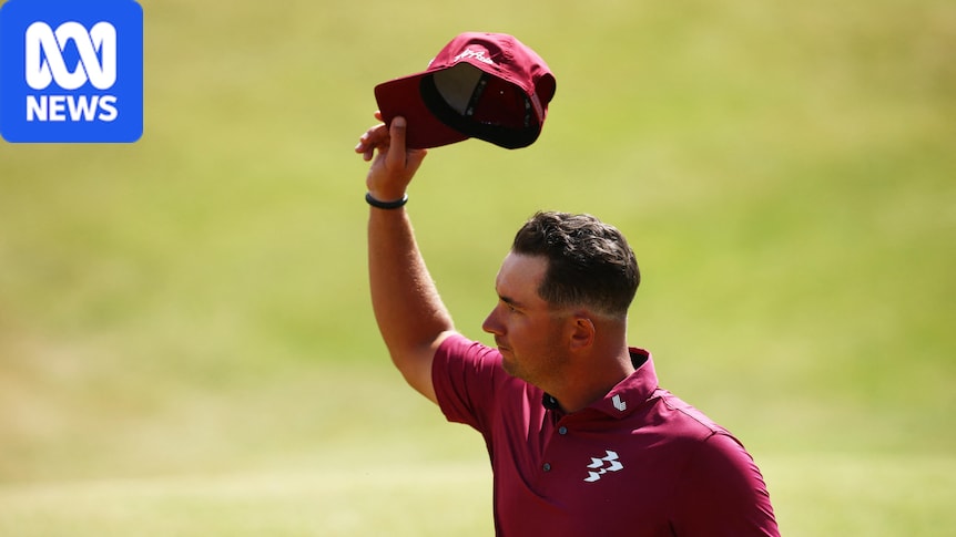 Australia’s Lucas Herbert equals lowest round in men’s major golf history as he takes halfway lead at British Open