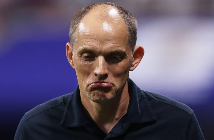 Thomas Tuchel reacts to England’s defeat against Argentina