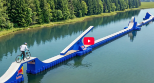 Biking over water? Yes, it seems it’s possible&hellip;