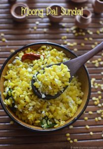 Moong Dal Sundal Recipe | Pasi Paruppu Sundal&hellip;