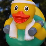 Sam and her fitness duck! – FIT IS A FEMINIST ISSUE
