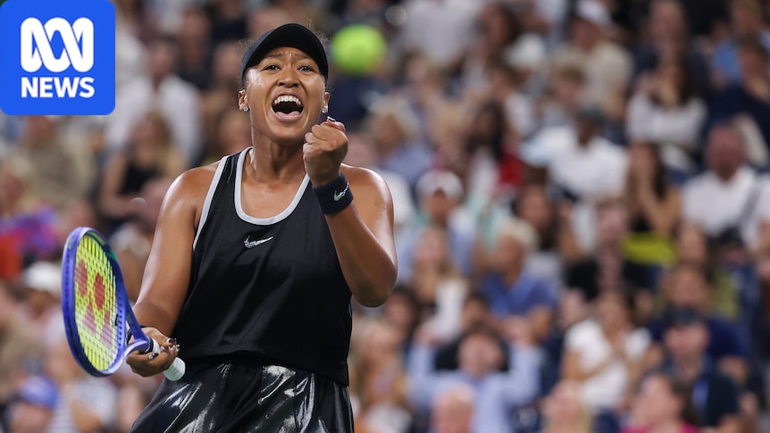 Naomi Osaka overcomes Achilles issue to advance at US Open, apologises to children after win