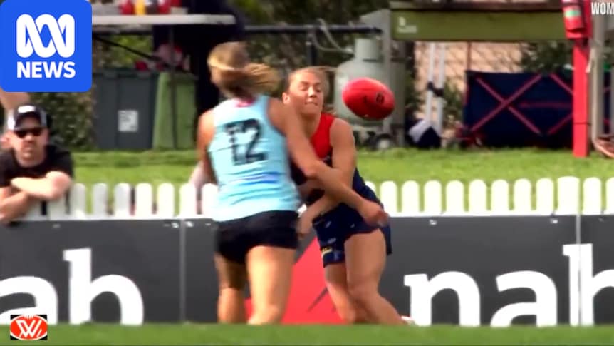 Port Adelaide’s Ella Heads suspended for three AFLW games for bump on Eliza McNamara