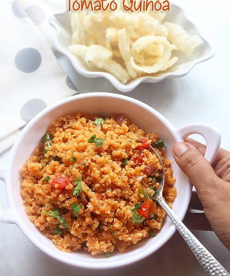Tomato Quinoa Recipe – Sharmis Passions