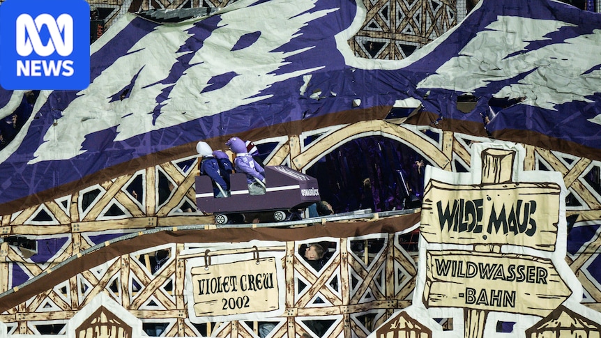 VfL Osnabrück’s spectacular roller-coaster tifo against Bayern Munich in German DFB-Pokal Cup
