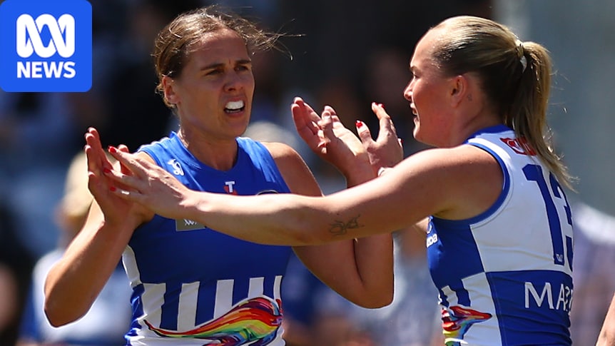 Kangaroos score 28-point AFLW win over Dockers as Blues and Hawks taste victory