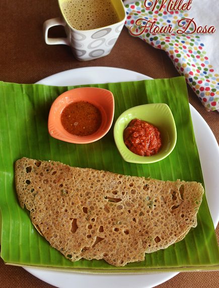 Millet Flour Dosa Recipe | Instant Millet Dosa Recipe