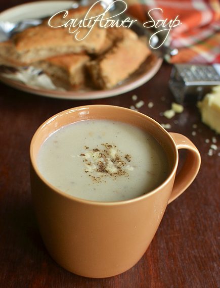 Cauliflower Soup Recipe – Sharmis Passions