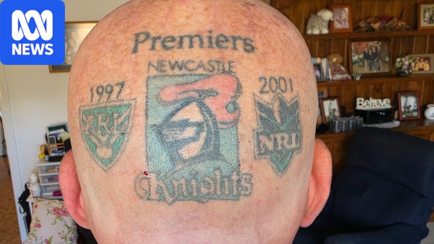 From blue sausages to tattoos, Newcastle goes all in ahead of NRL grand final