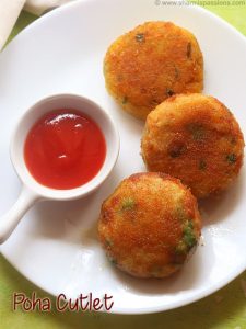 Poha Cutlet Recipe – Sharmis Passions